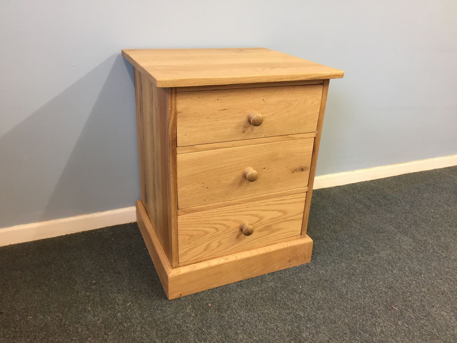 Oak Half Wellington Bedside Winkleigh Timber Devon Quality, Hand