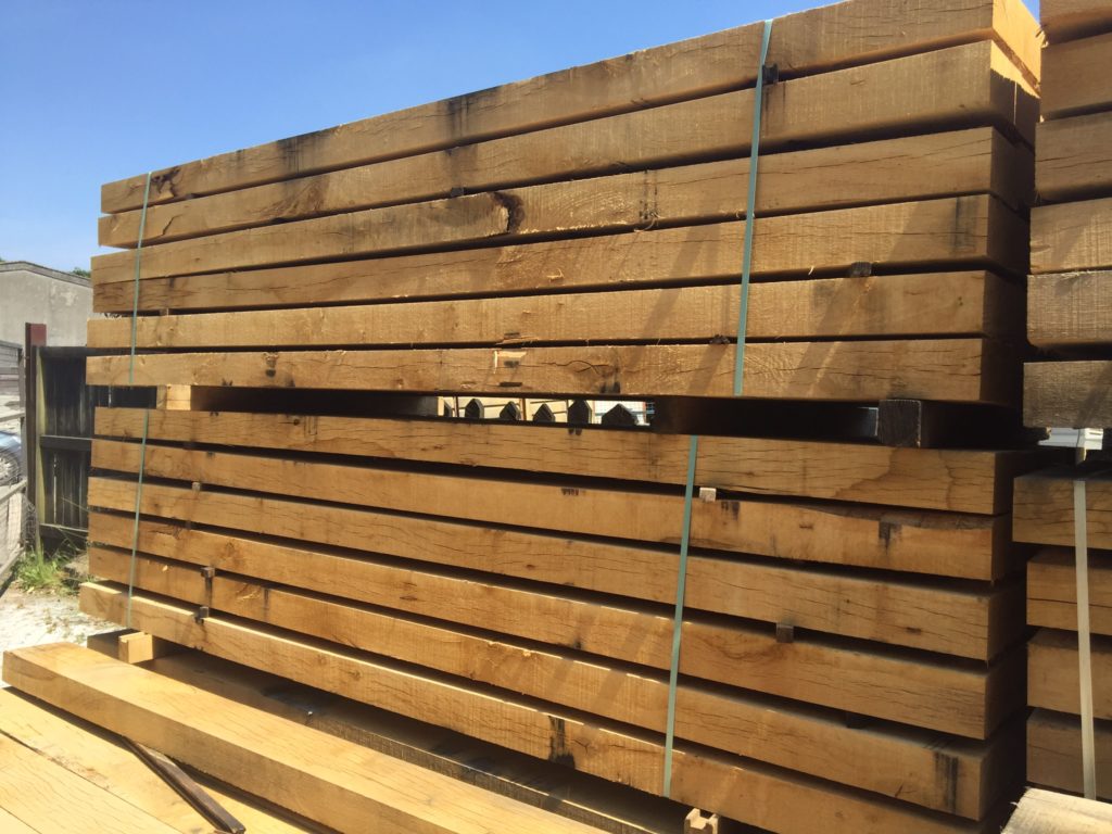 Oak Sleepers 8” x 4” x 2m Long Winkleigh Timber Devon Quality, Hand