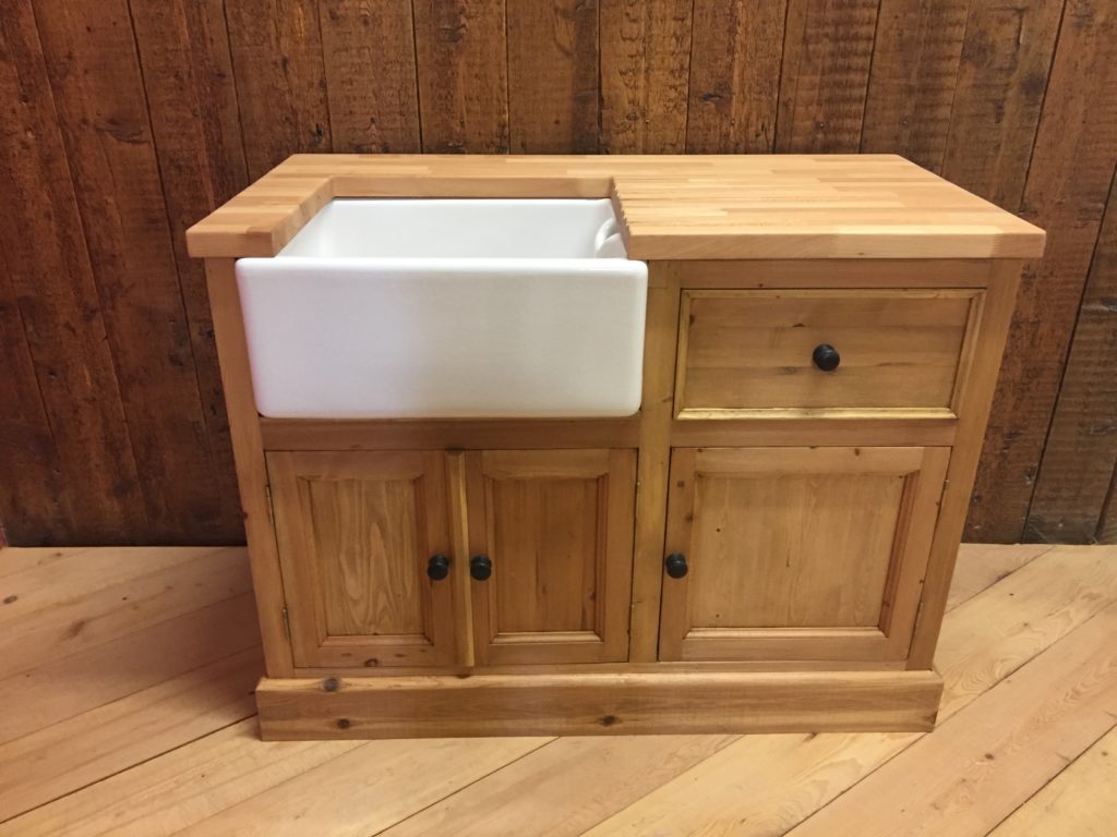 shaker rustic style belfast sink kitchen unit complete worktop