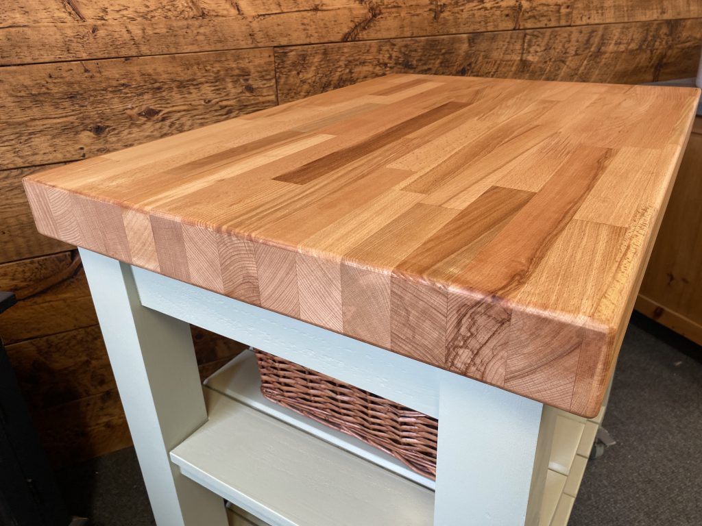 PAINTED BUTCHERS BLOCK